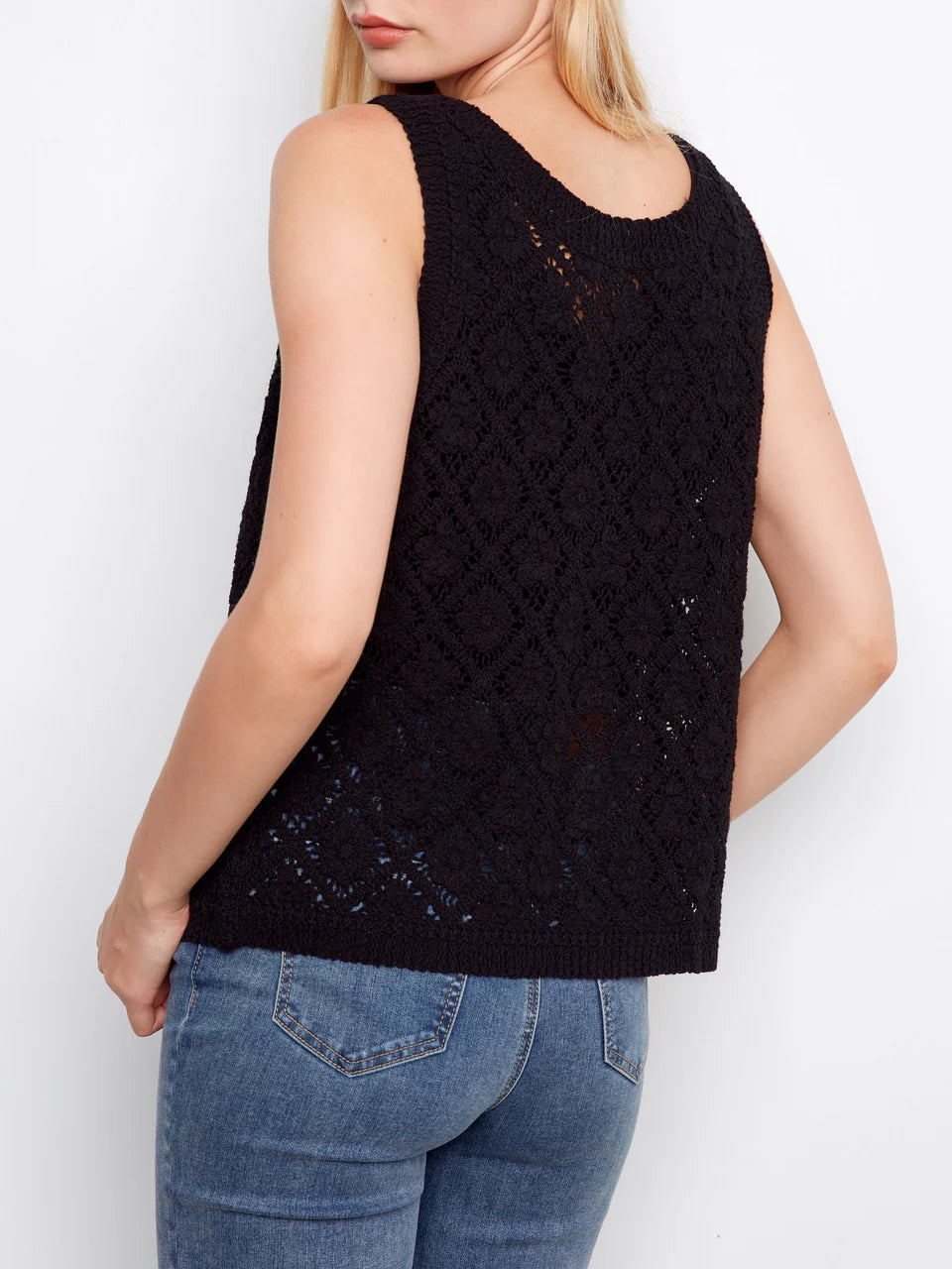 Crochet Button Up Vest