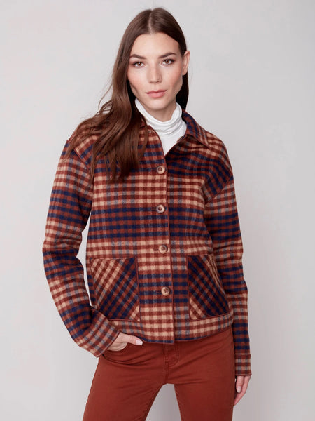 Plaid Reversible Short Jacket — The Dashery