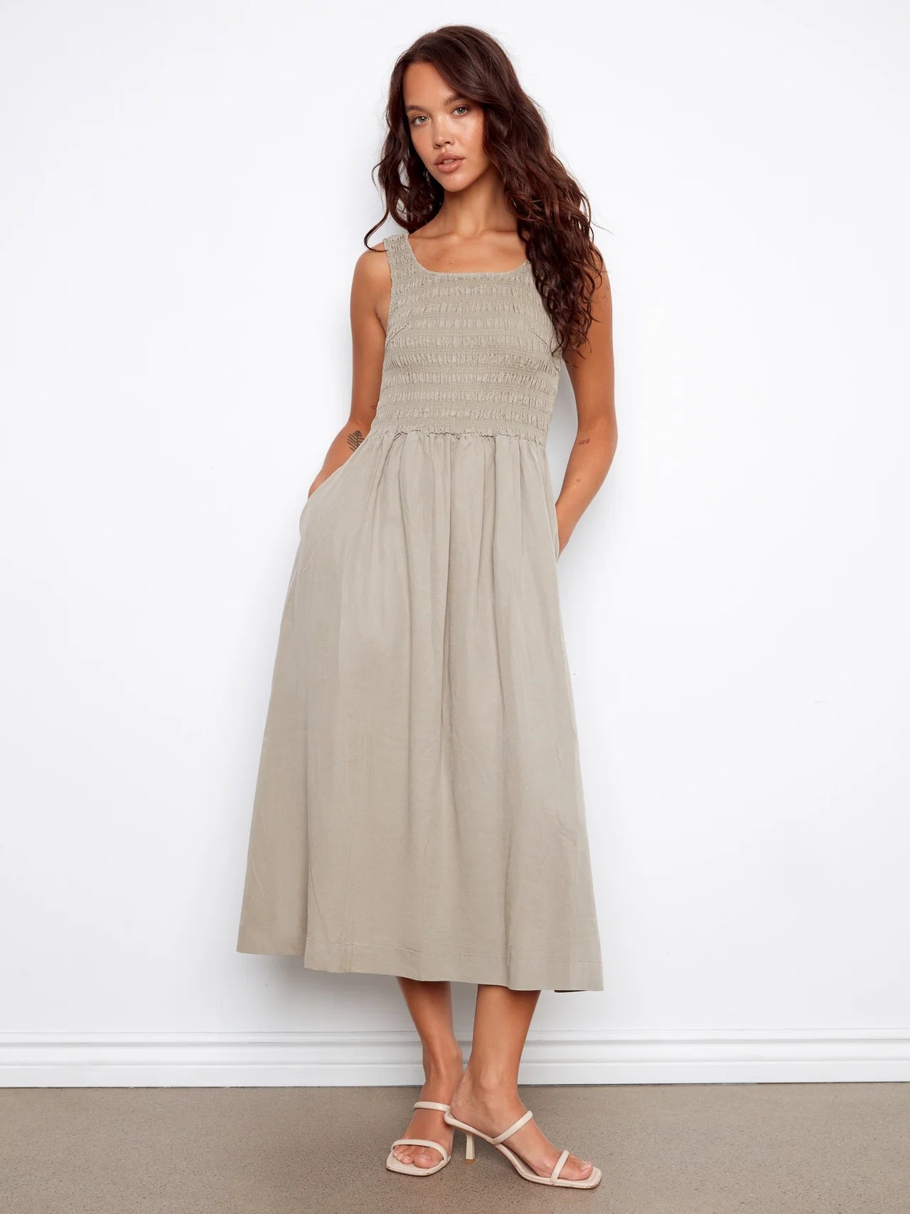 Maxi Dress with Smocked Bodice