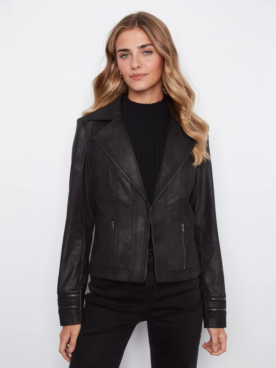 Vintage  Vegan Leather Jacket