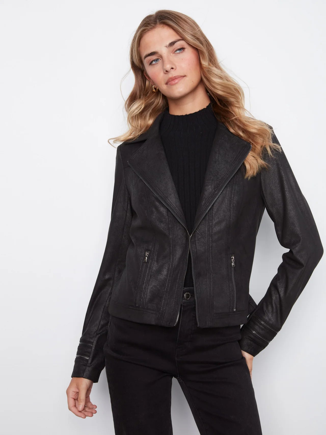 Vintage  Vegan Leather Jacket