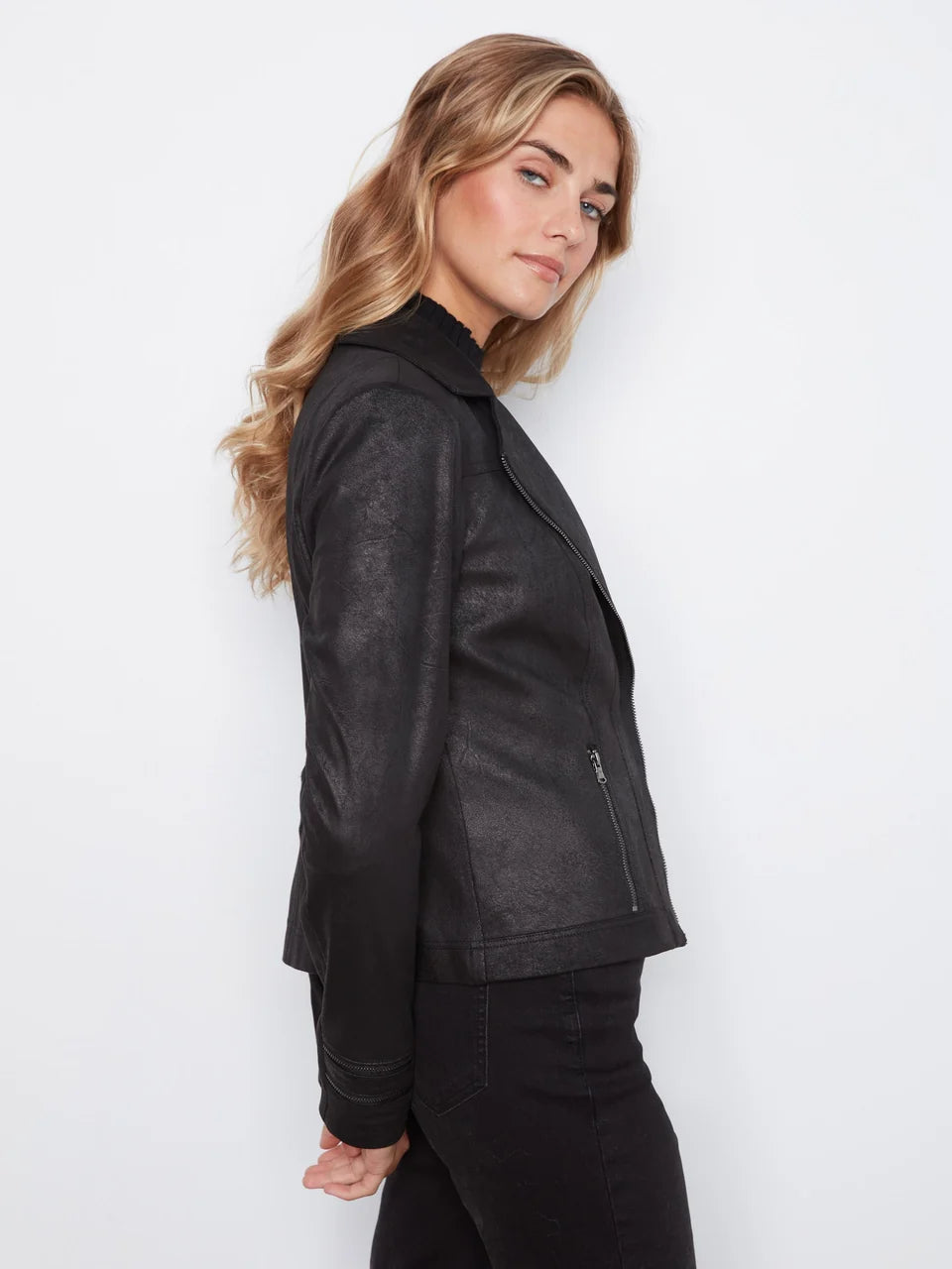 Vintage  Vegan Leather Jacket