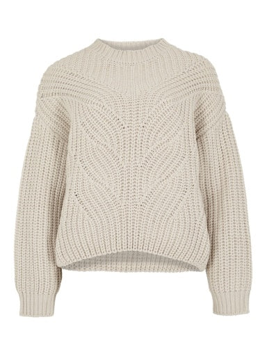 Apricot Chunky Cable Knit Jumper