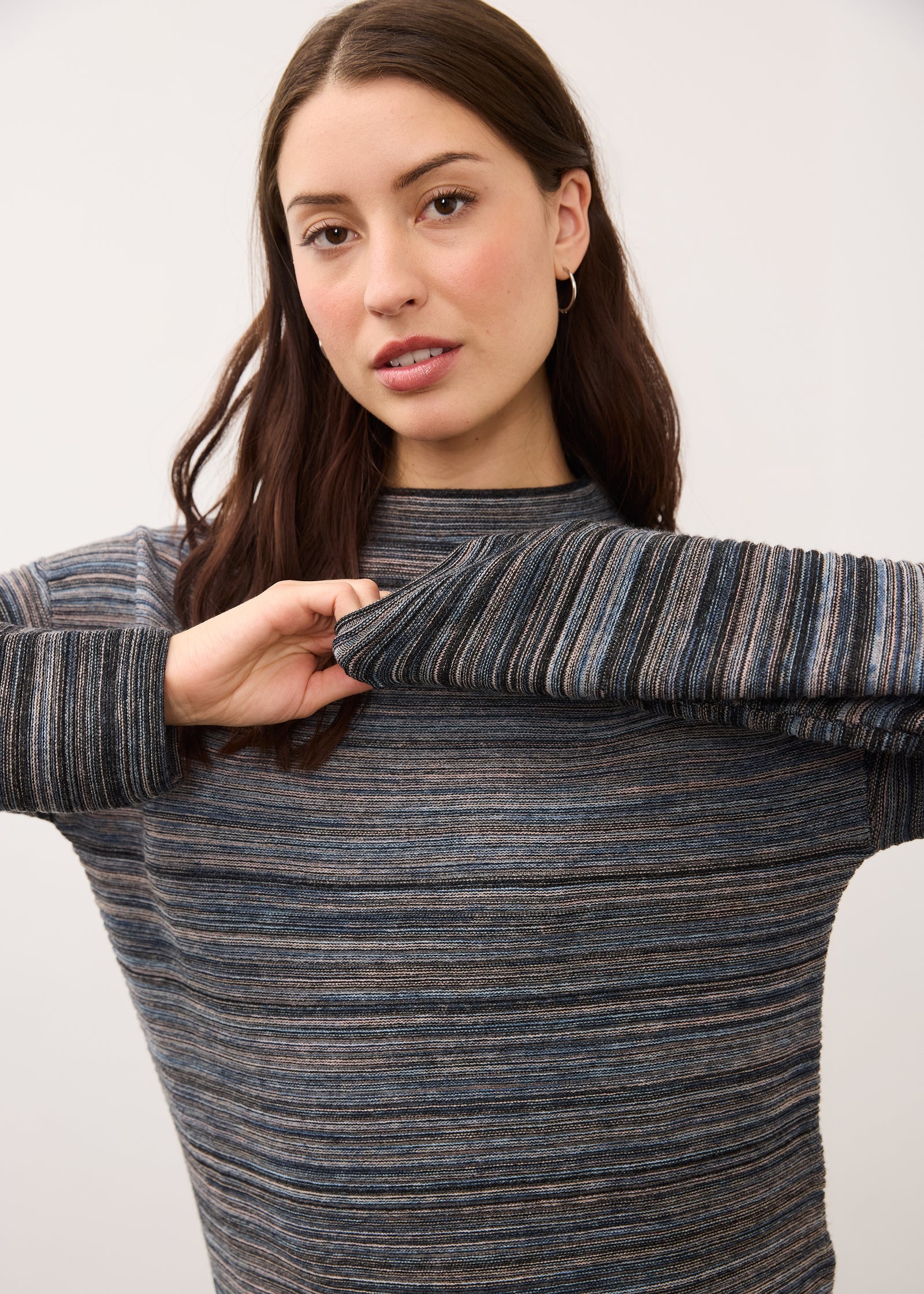 Boat Neck Long Sleeve Sweater