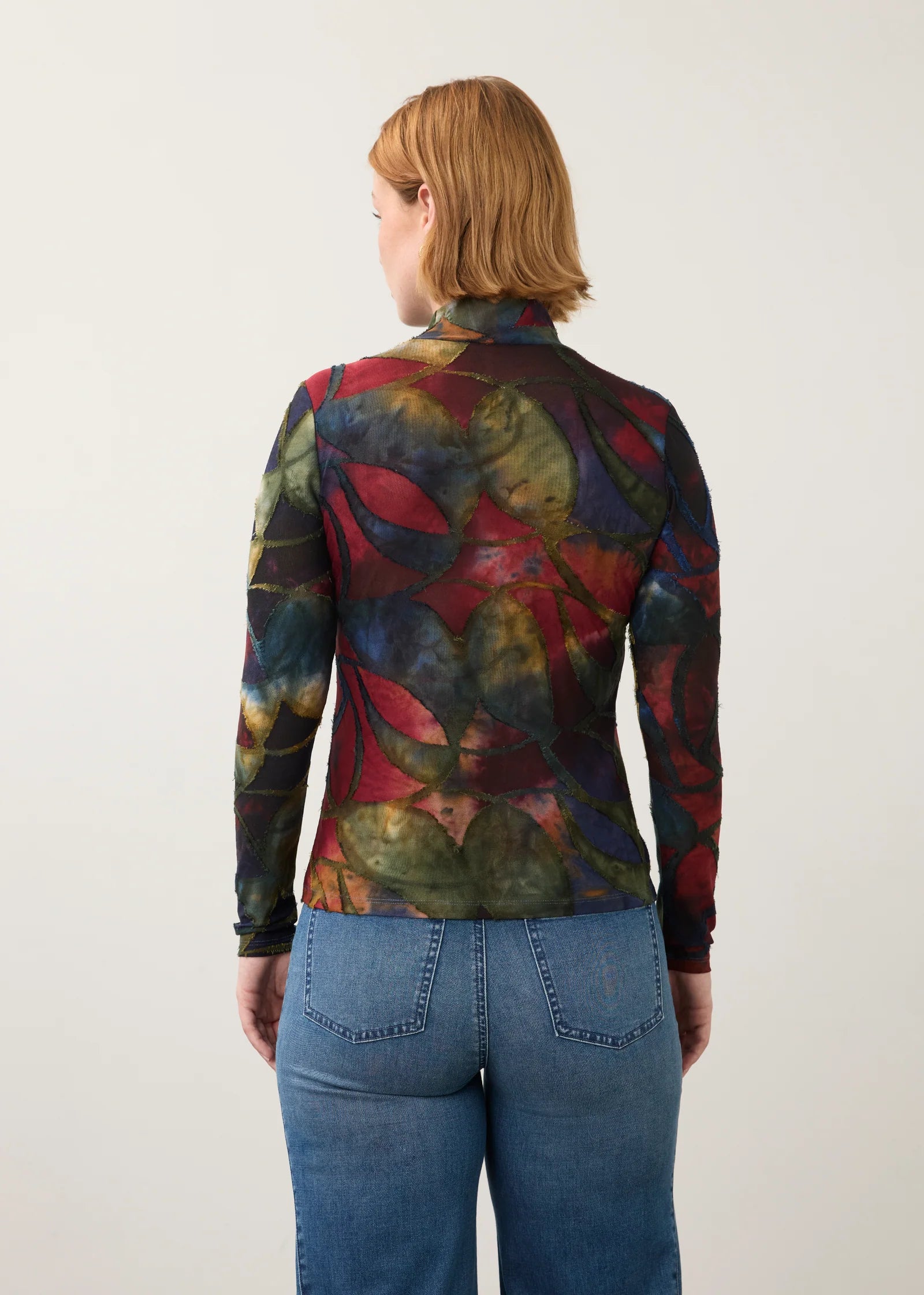Long Sleeve Mock Neck Top 3642126