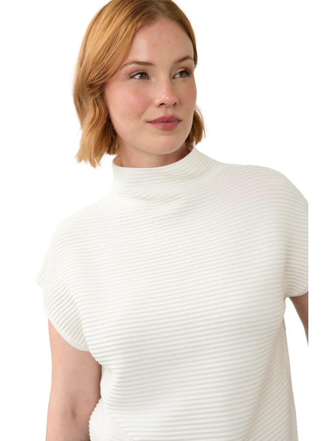 Ottoman Sweater Cap Sleeve Sweater
