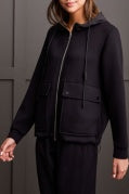 Scuba Knit Hooded Jacket