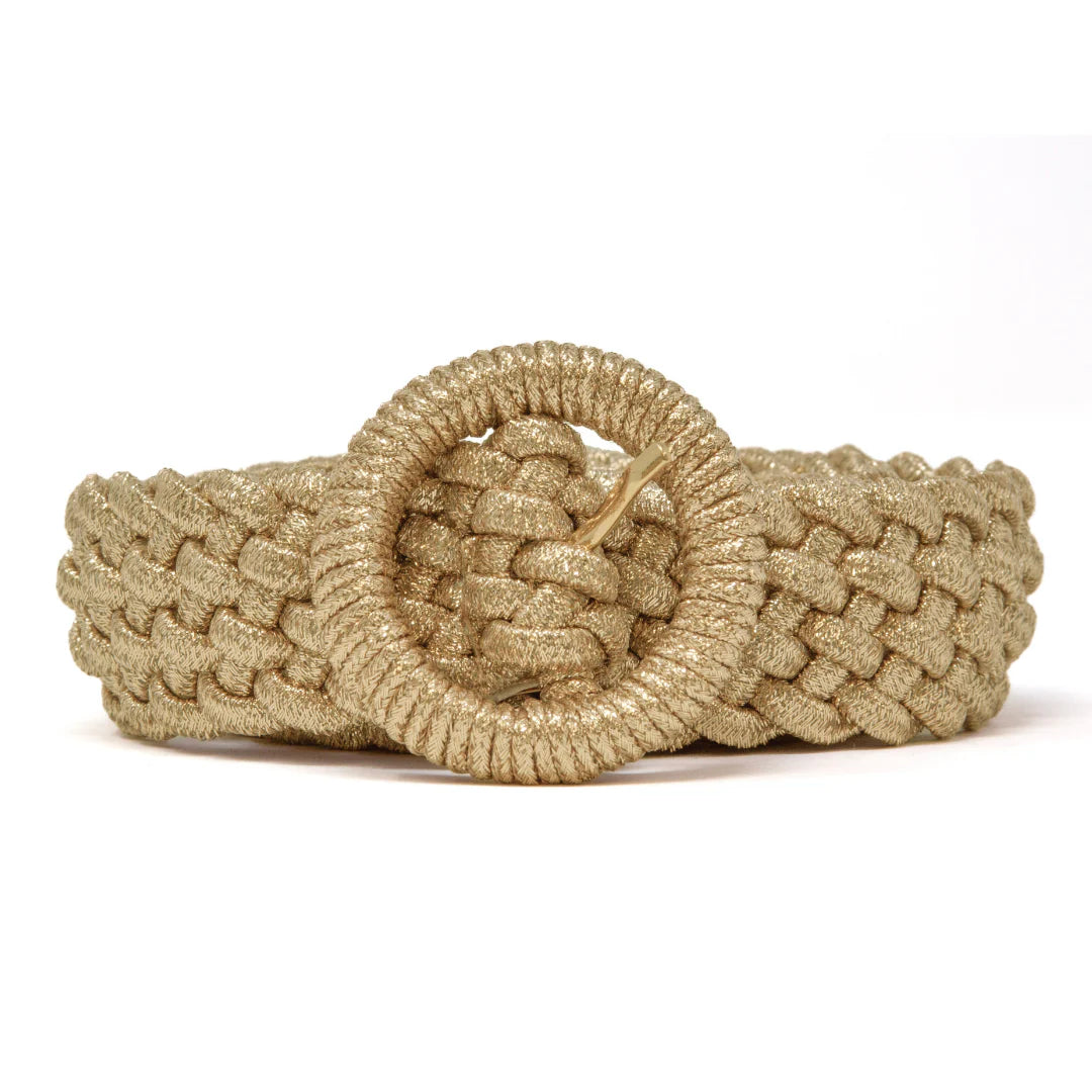 Stretch Braided Metallic Belt