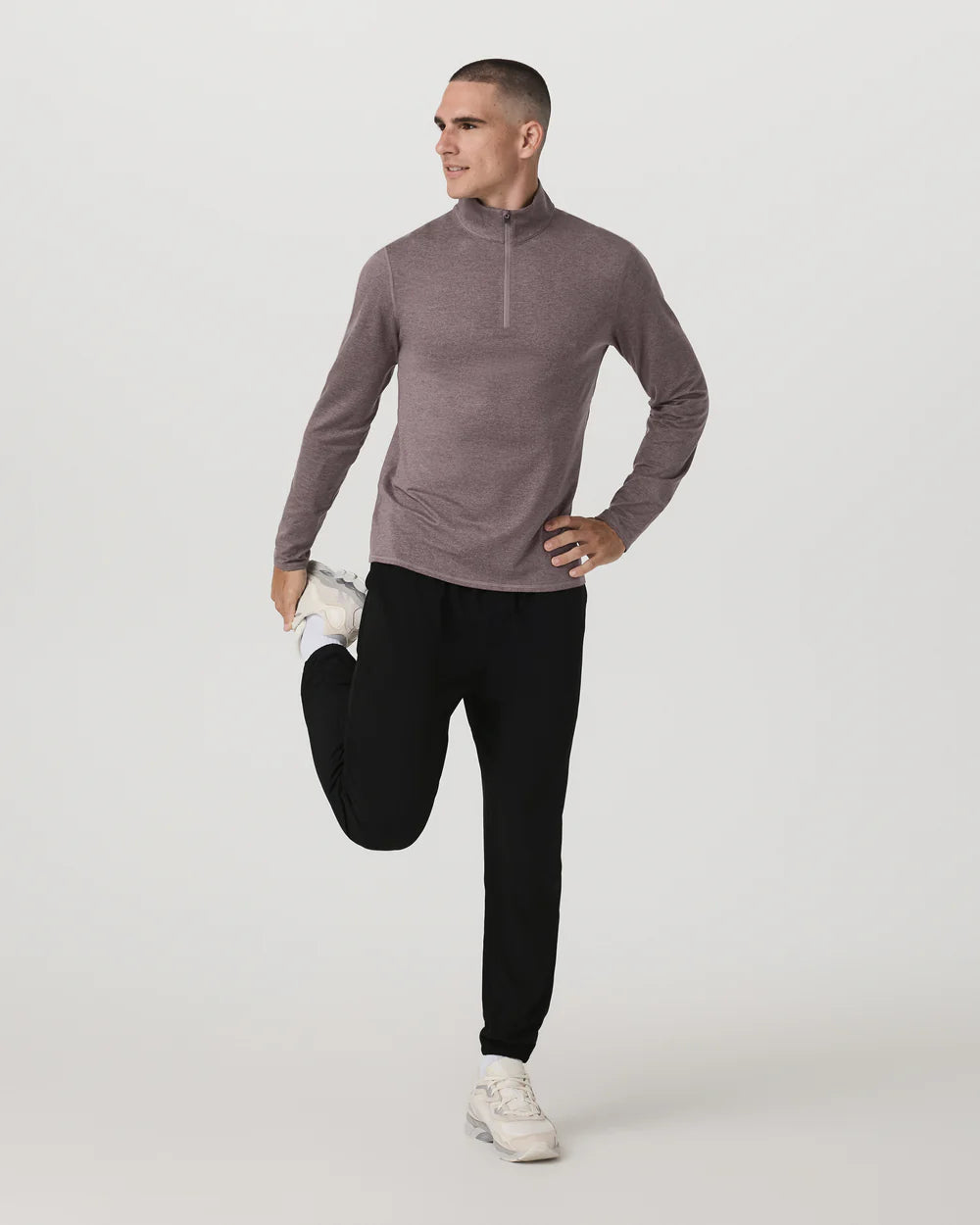 Ponto 1/2 Zip Mock Neck