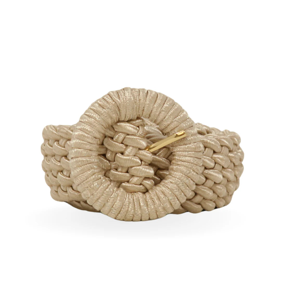 Stretch Braided Metallic Belt