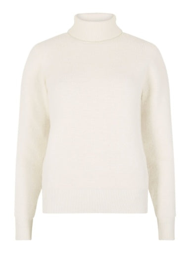 Apricot Fuzzy Reversible Mock Neck Jumper