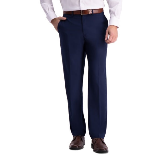 Plain Solid Stretch Pant Straight Fit