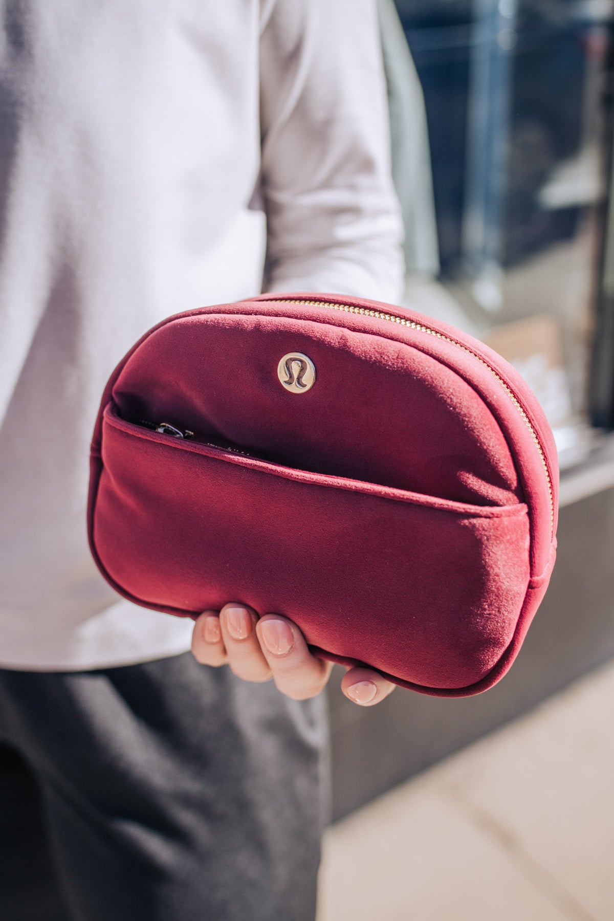 lululemon bags small lululemon Go Getter Pouch Mini Velour