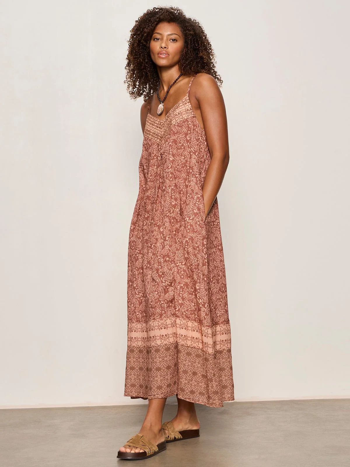 Coastal V Neck Maxi