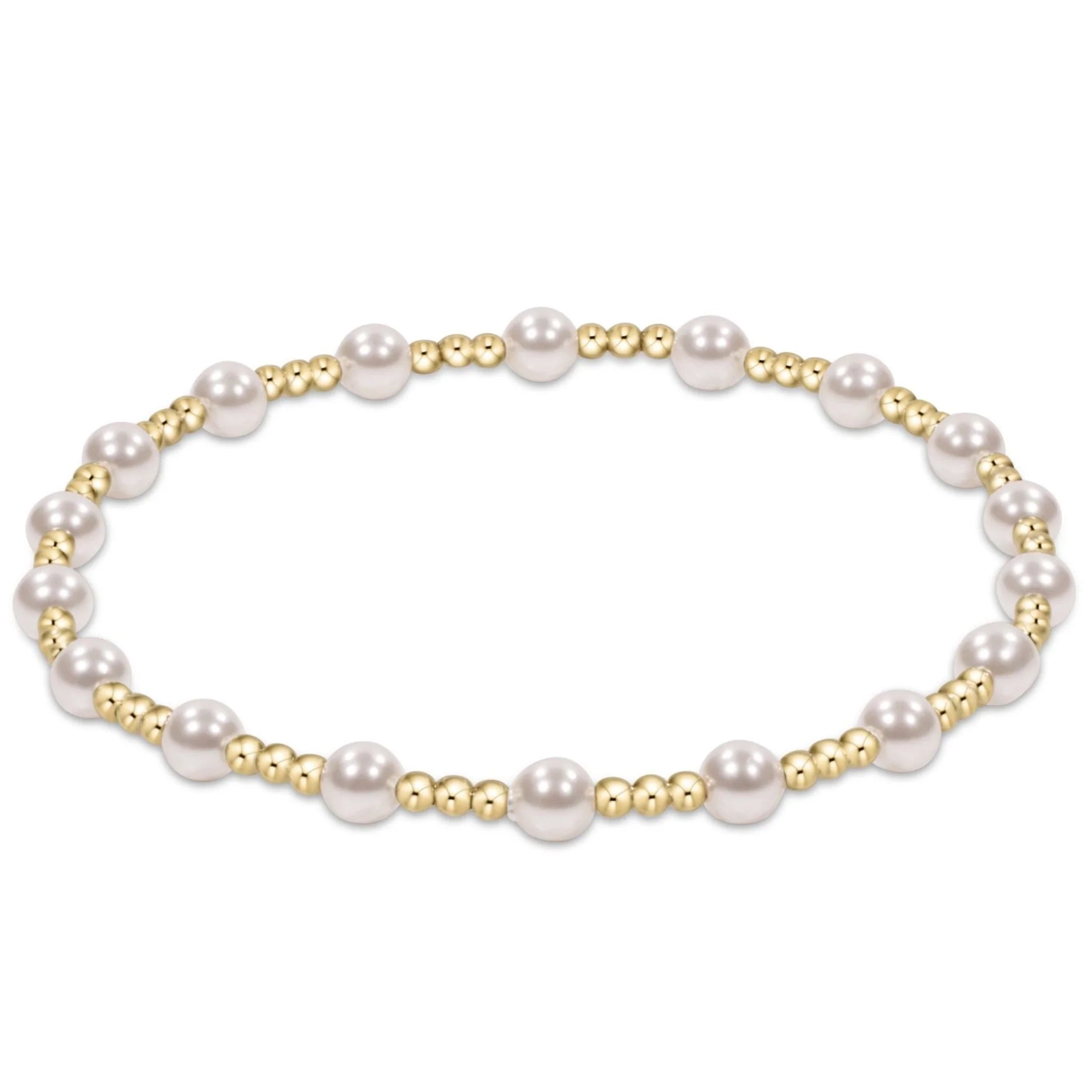 Classic Sincerity Pattern 4mm Bead Bracelet