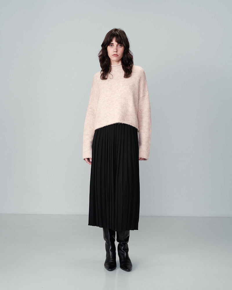 Ninon Pleated Long Skirt