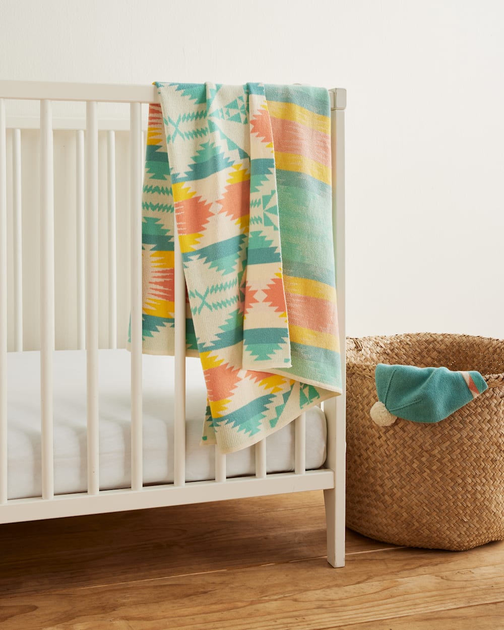 Knit Baby Blanket w/Beanie