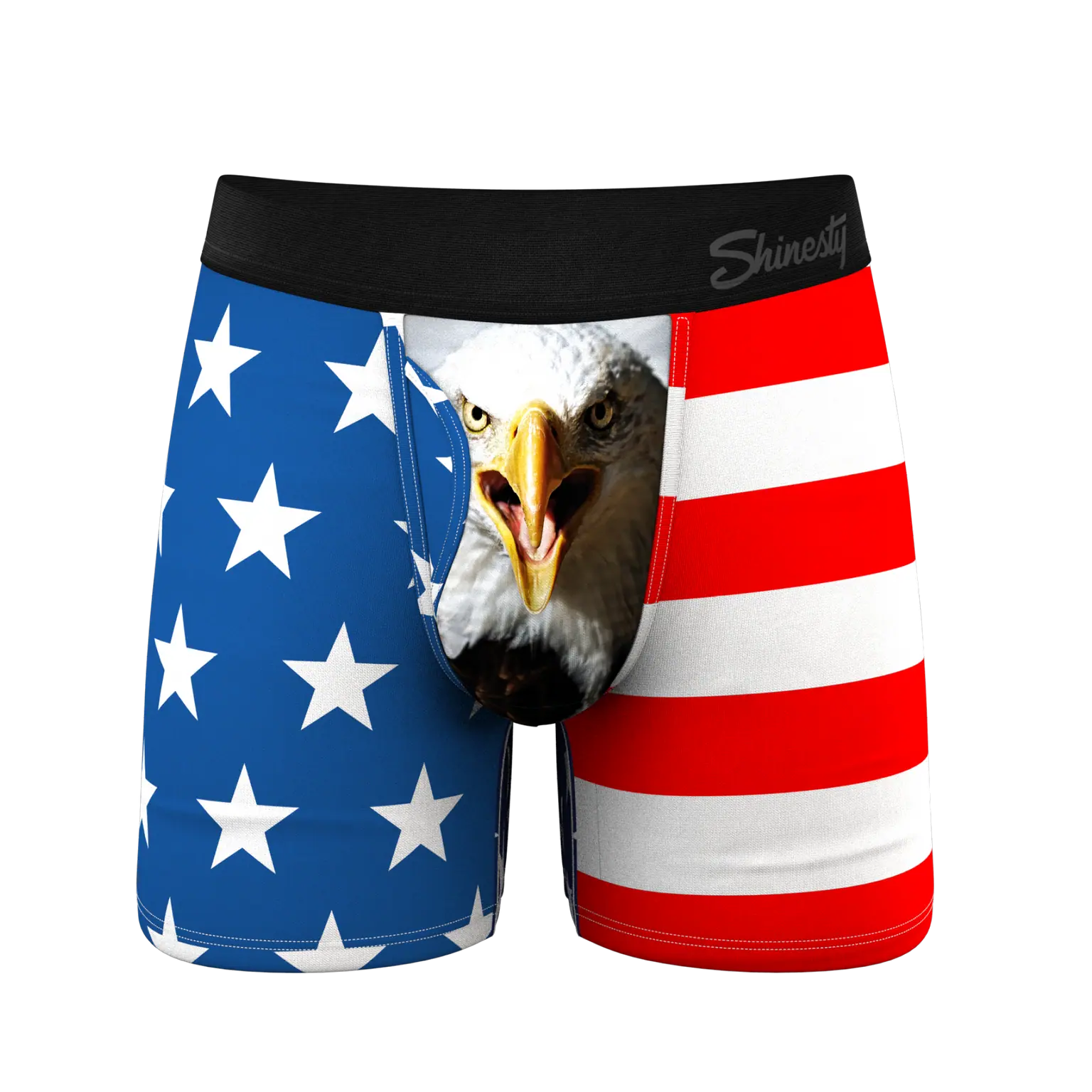 The Mascot | American Flag Ball Hammock Pouch Underwear with Fly SHN-0251