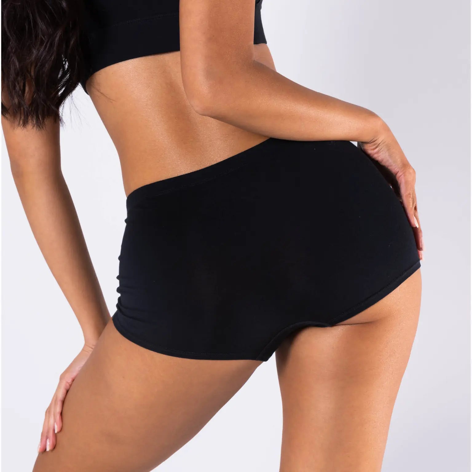 The Threat Level | Midnight Black Modal Boyshort Underwear