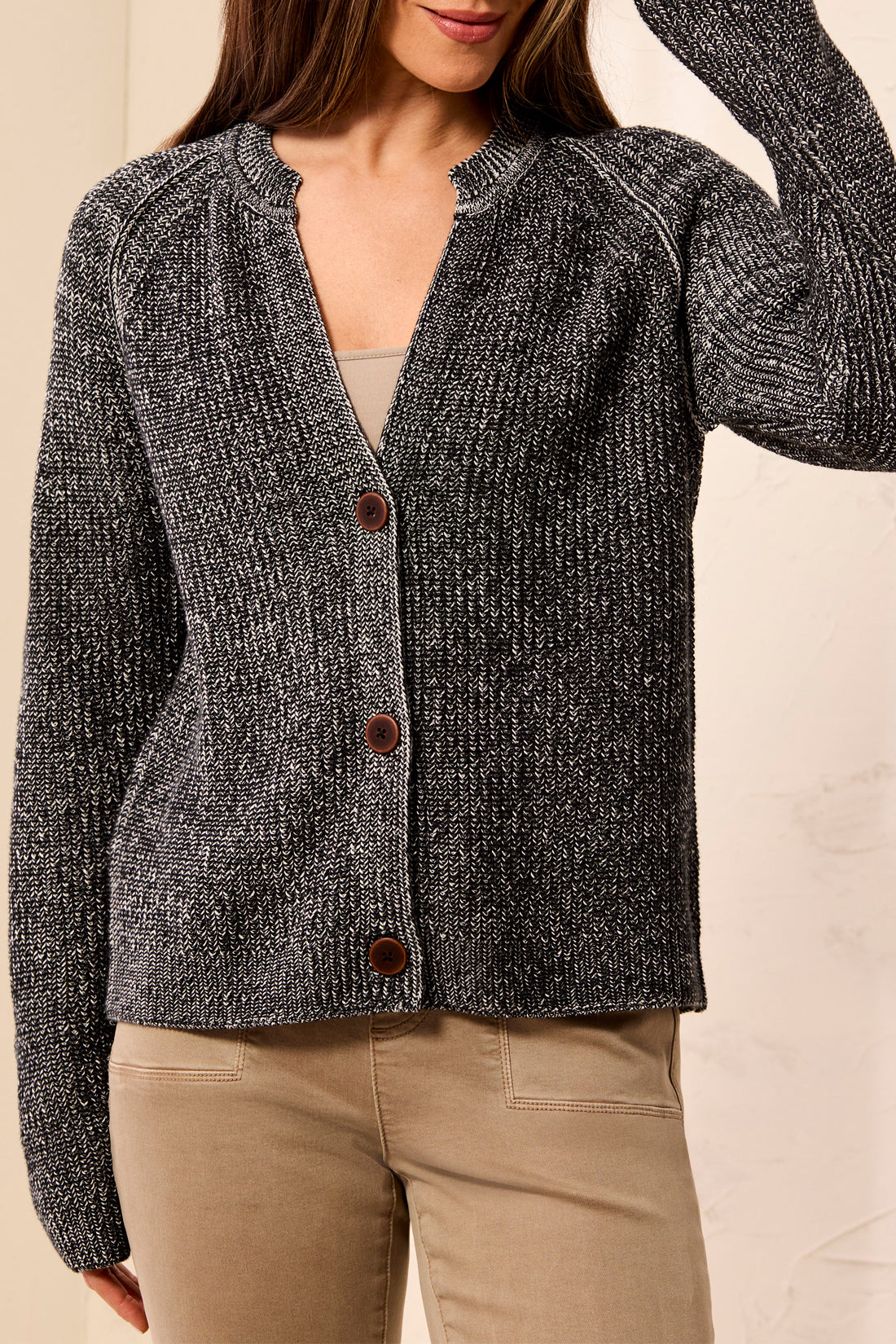 L/S Crewneck Sweater Cardigan