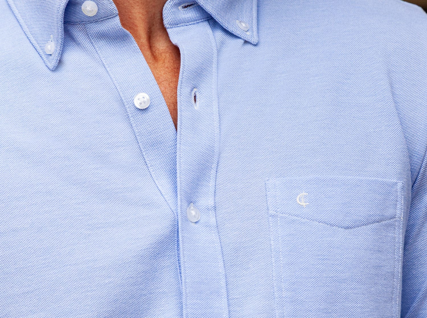 Oxford Knit Button Down