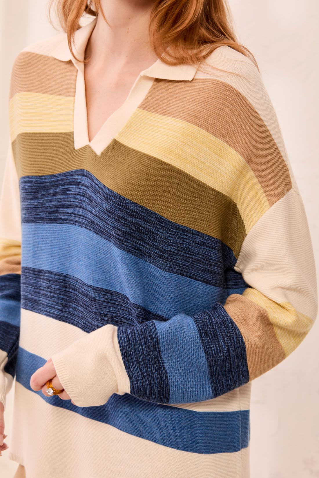 L/S Johnny Collar Sweater