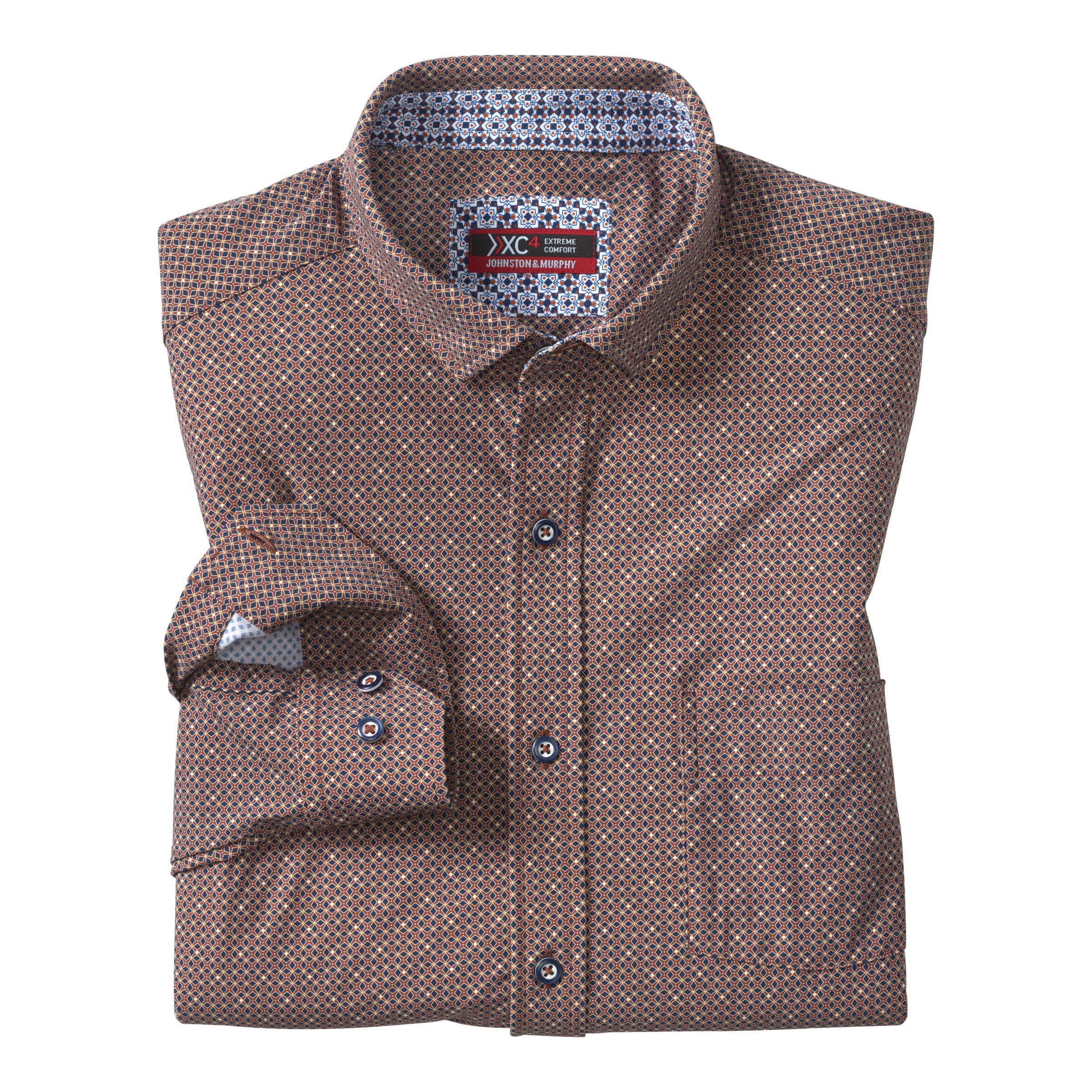 XC4 Long-Sleeve Print Knit Shirt
