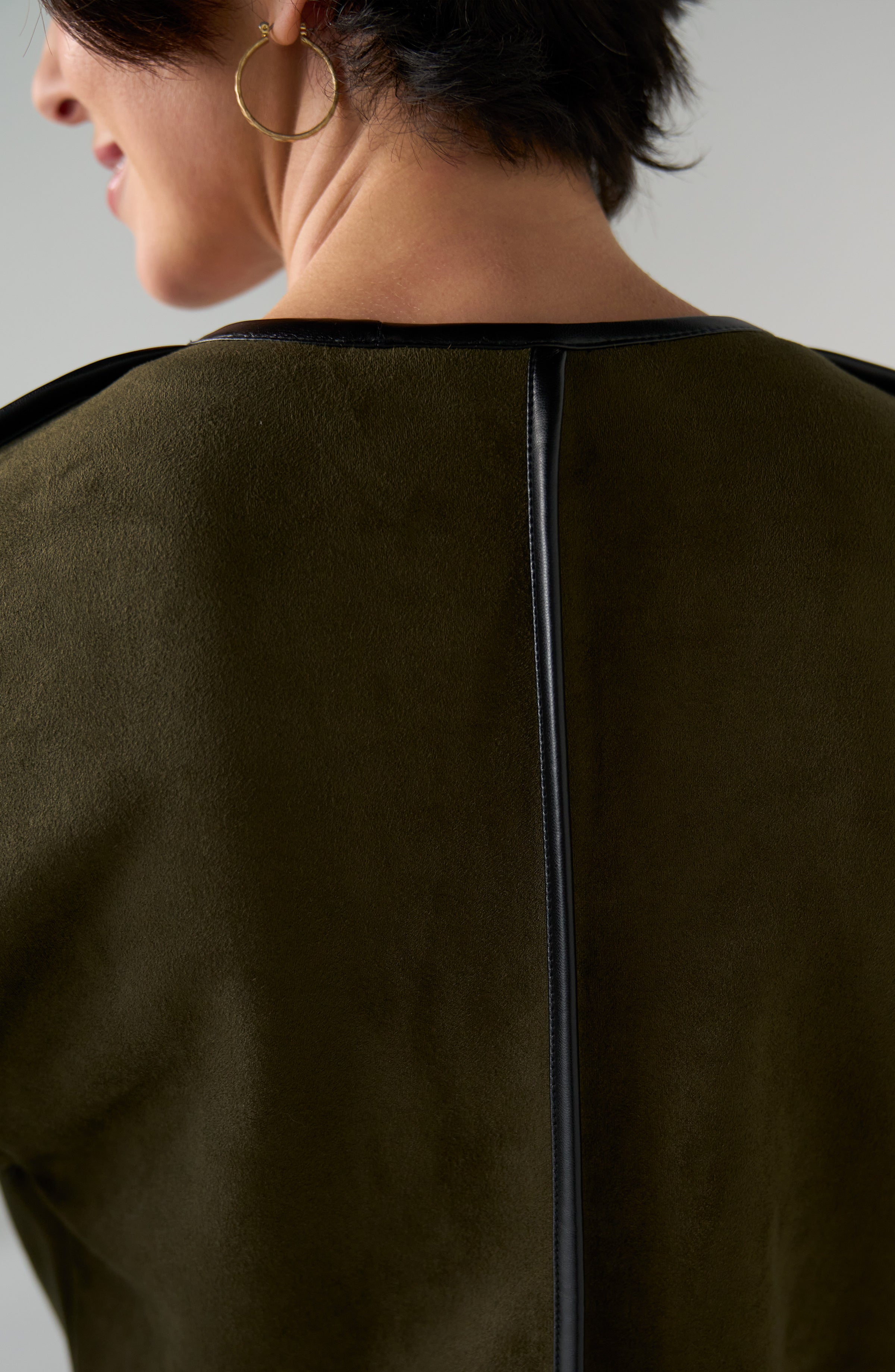 Relaxed Open Front Jacket