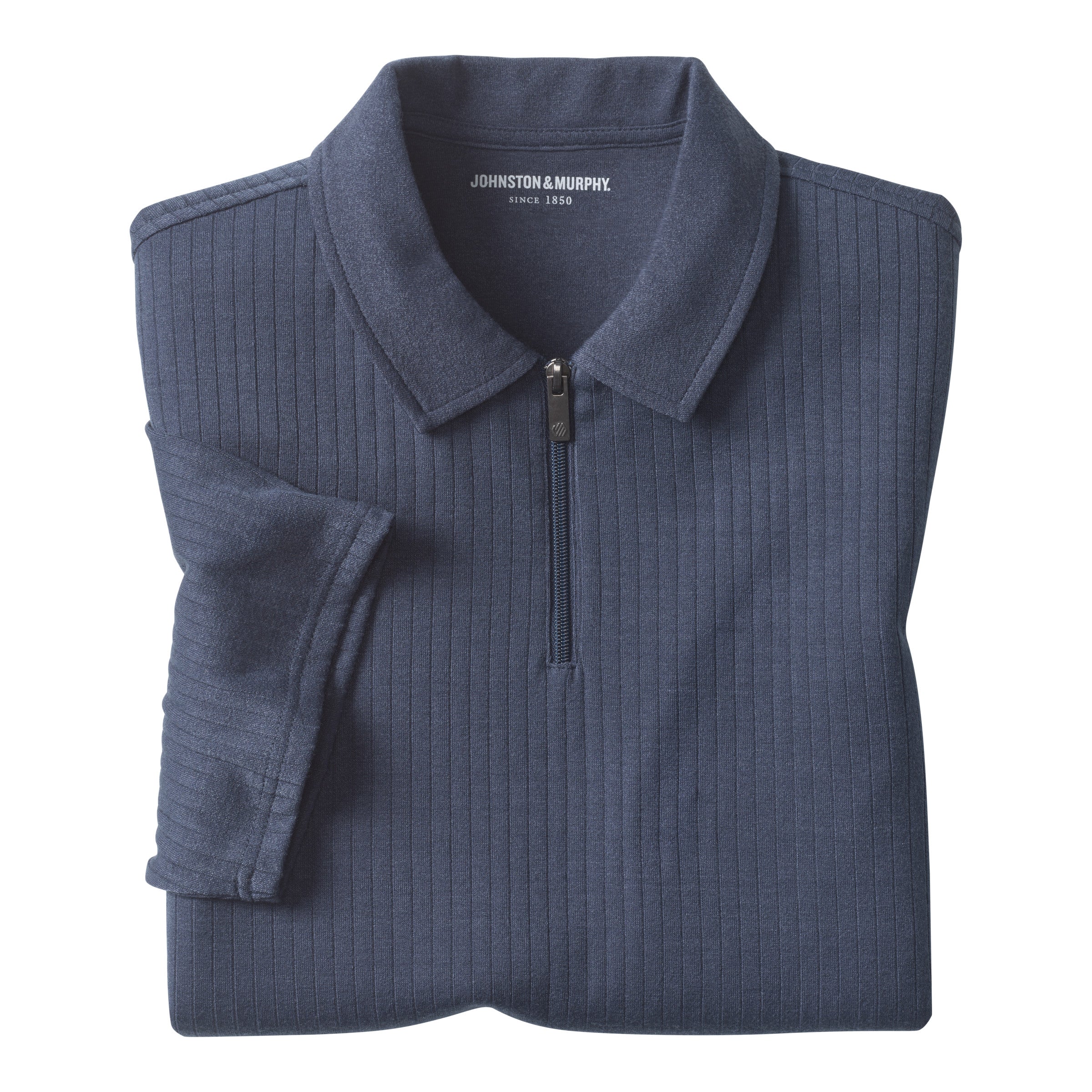 Finn Ribbed Zip Polo