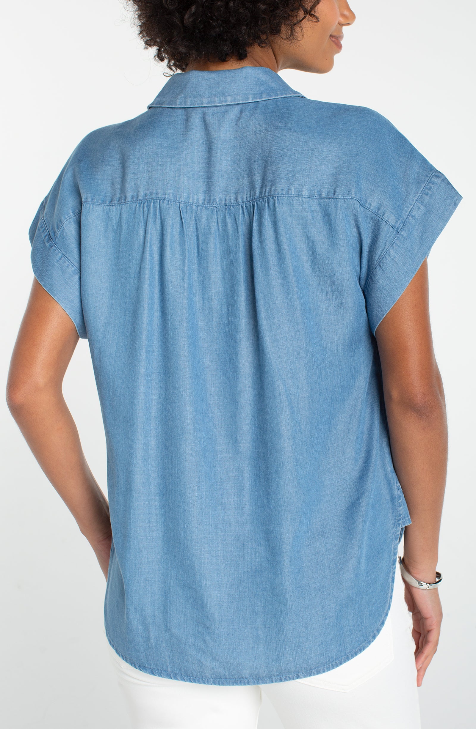 Popover Shirt w/ Shirring