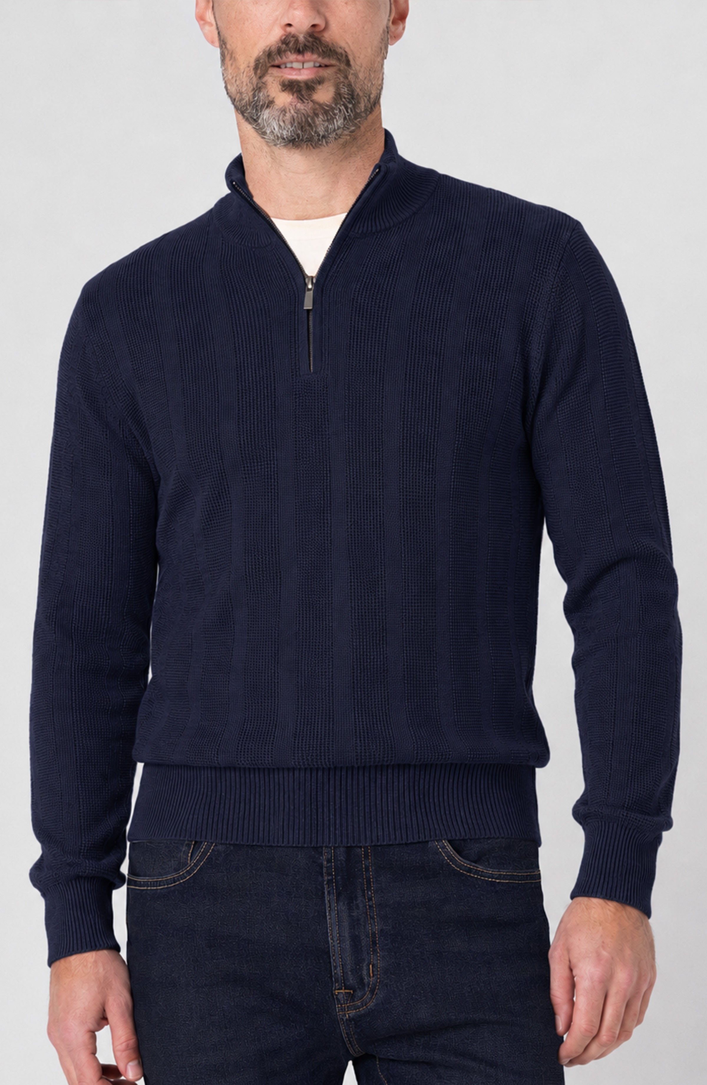 Men's L/S 1/4 Zip Sweater