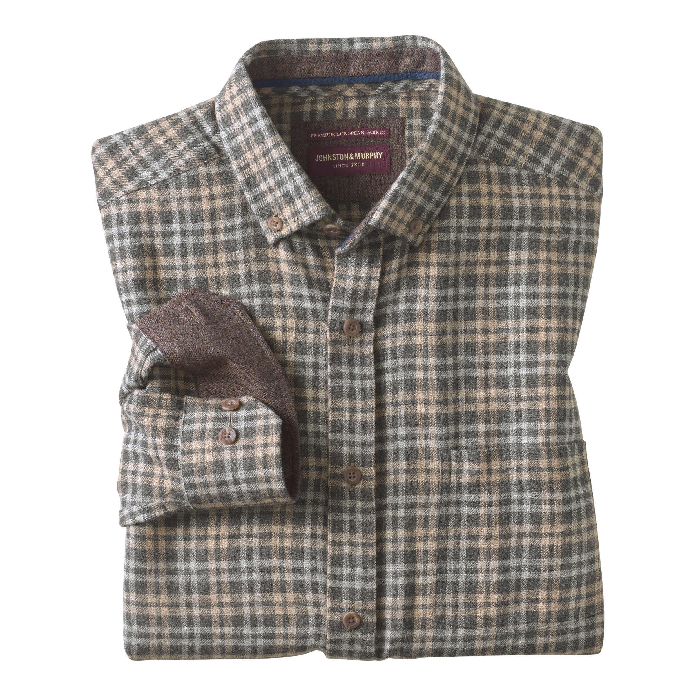 Neal Split Plaid Heather Shirt