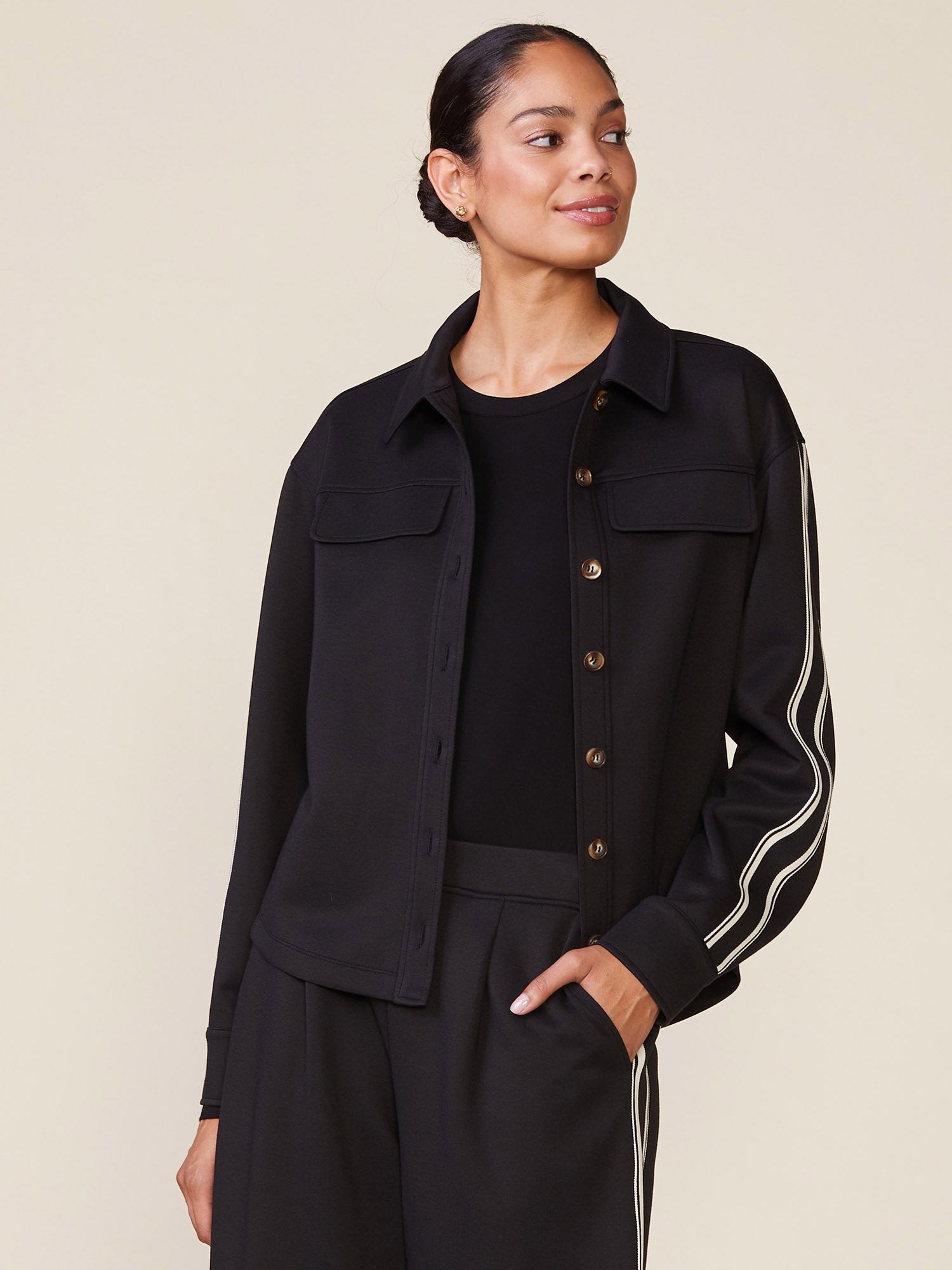 Fine Rib Scuba Shacket
