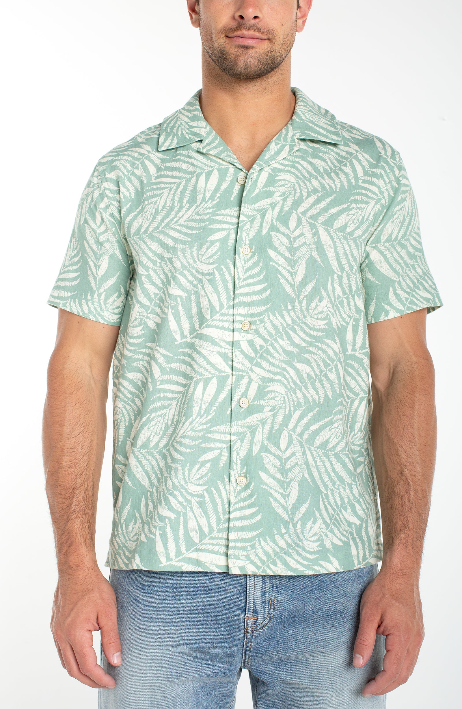 Men's s/s Button up Camp Shirt