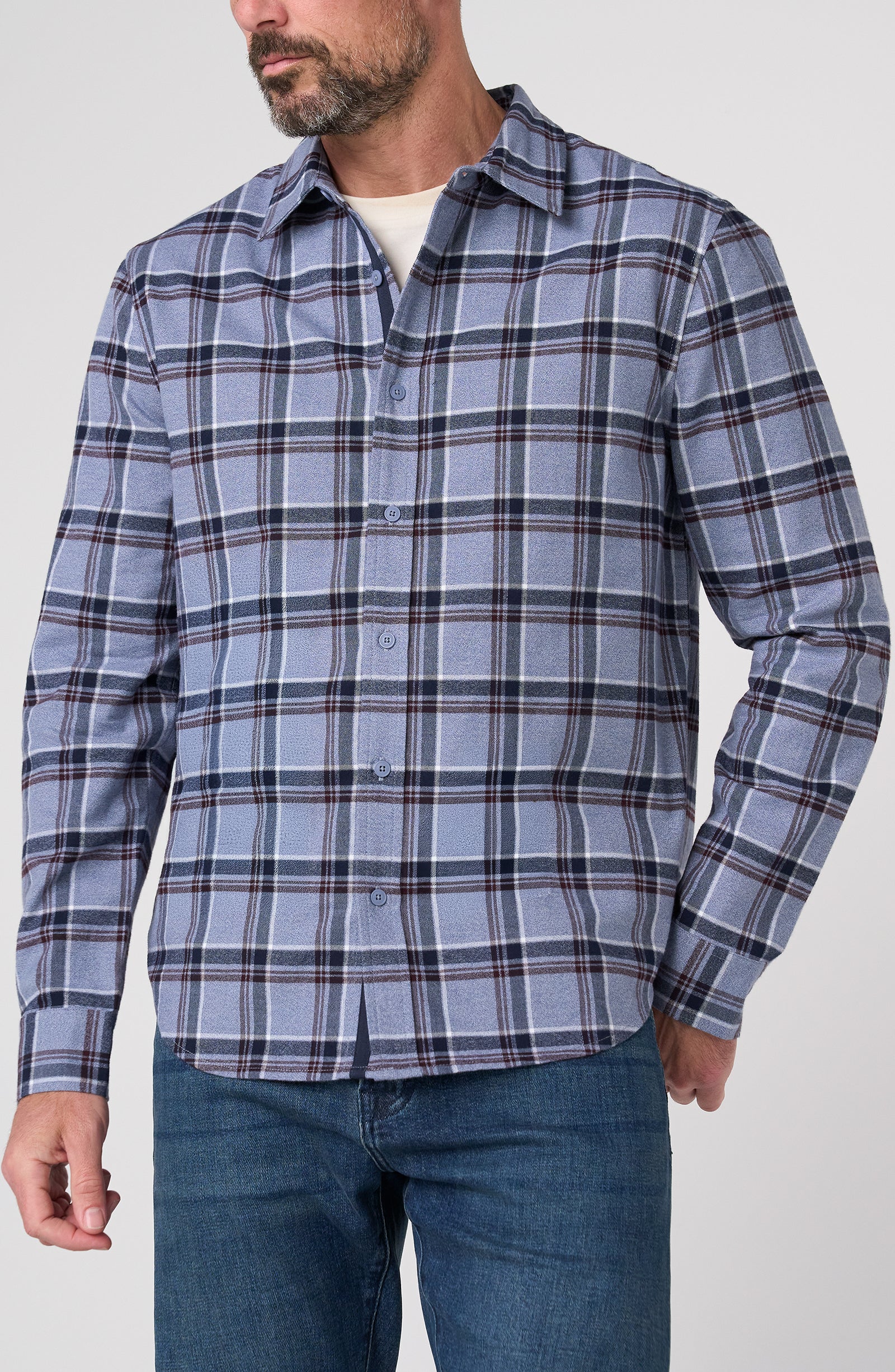 Men's L/S Button Up Shirt w/ Button Pocket