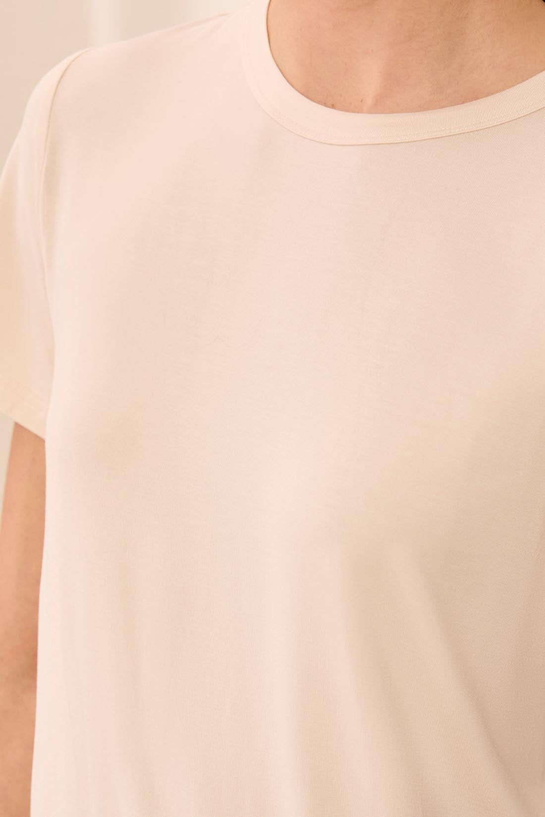 S/S CREW NECK TOP-SANDDUNE
