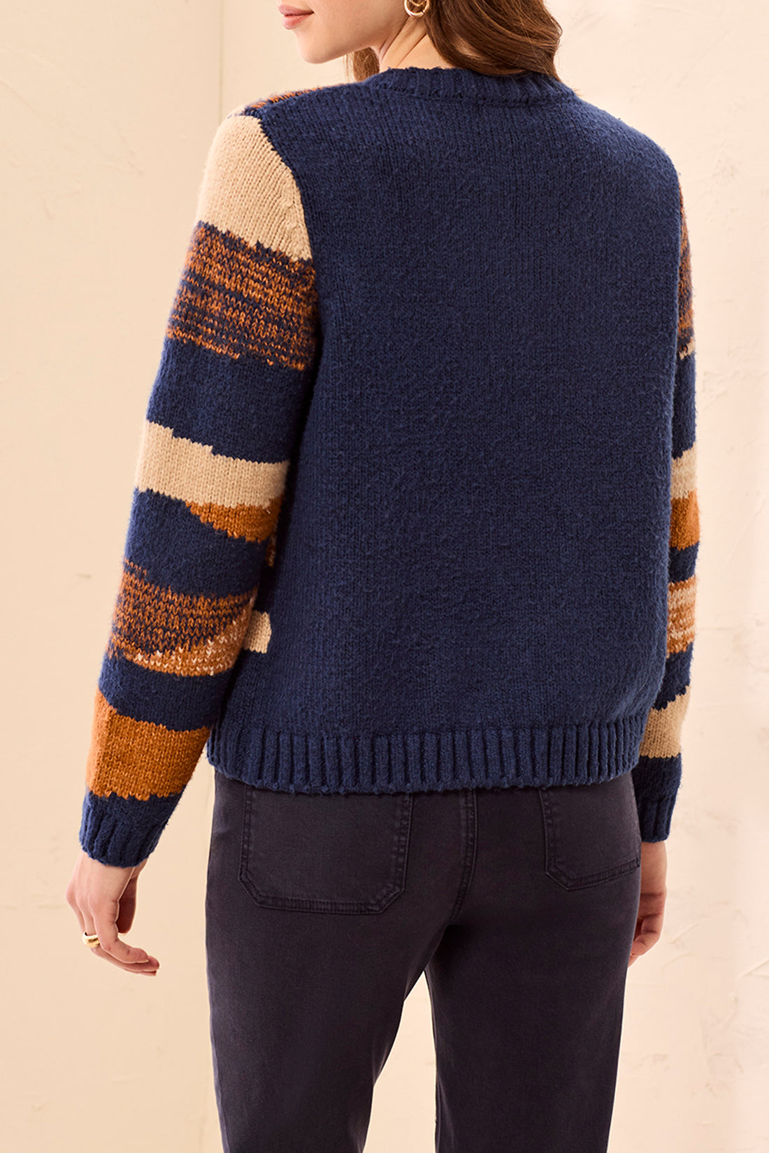 L/S CREW NECK SWT CARDIGAN-STELLAR