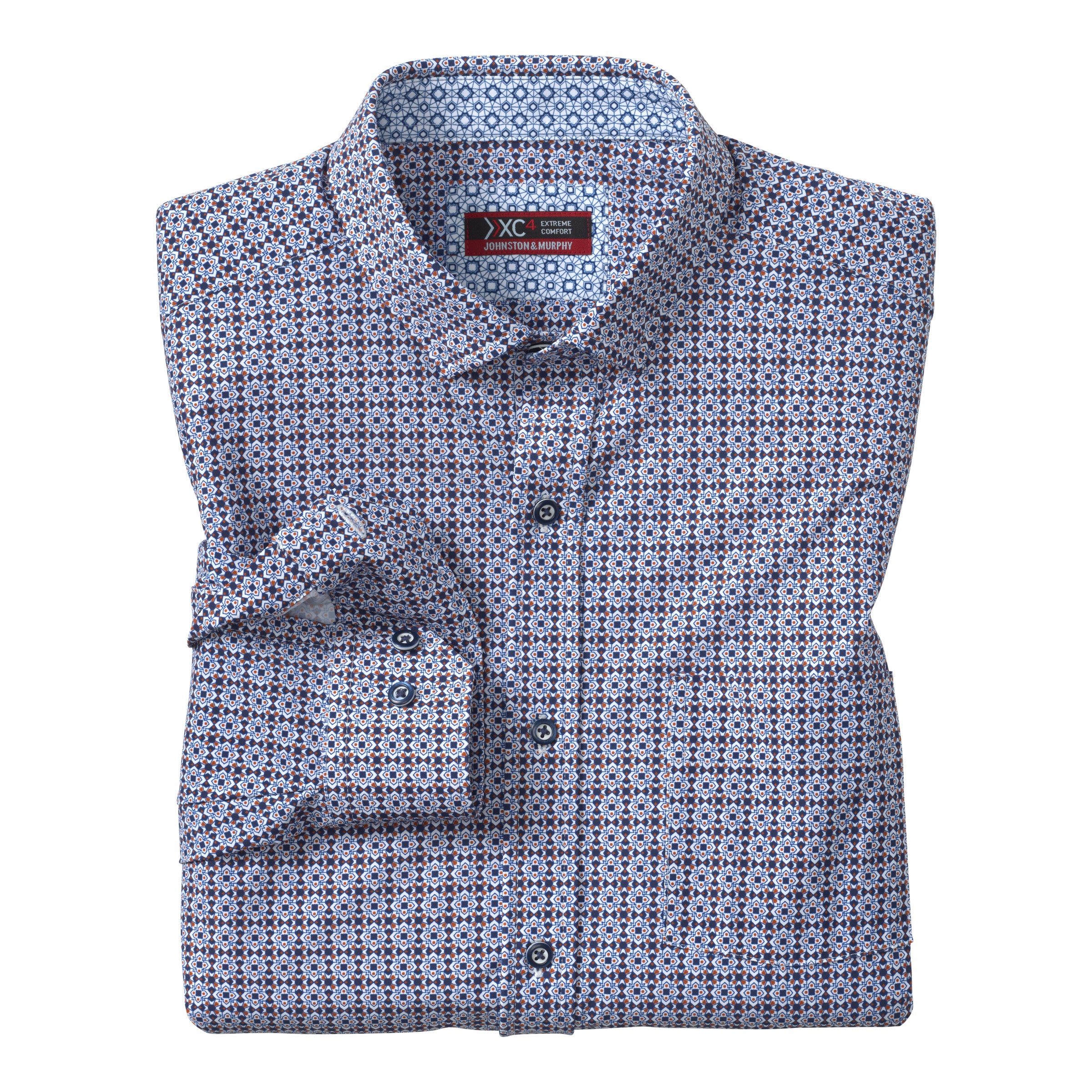 XC4 Long-Sleeve Print Knit Shirt