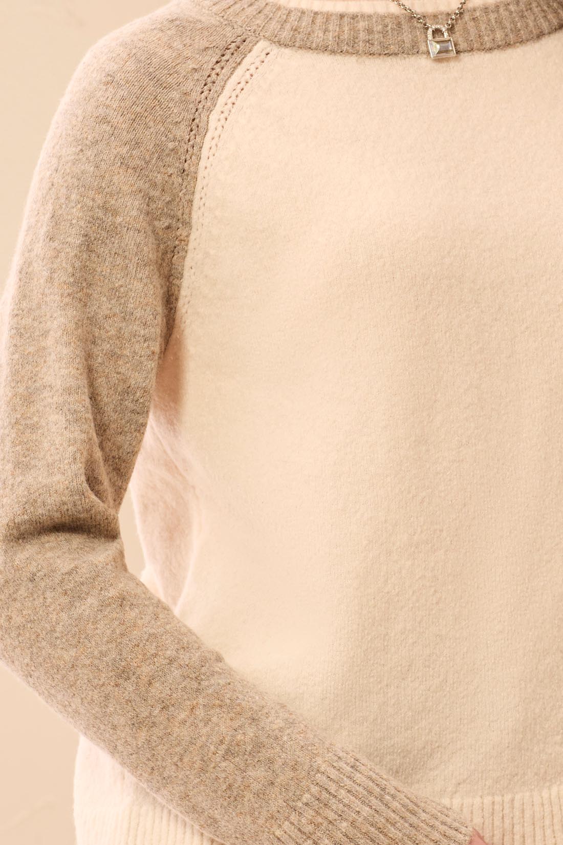 L/S Crewneck Colorblock Sweater