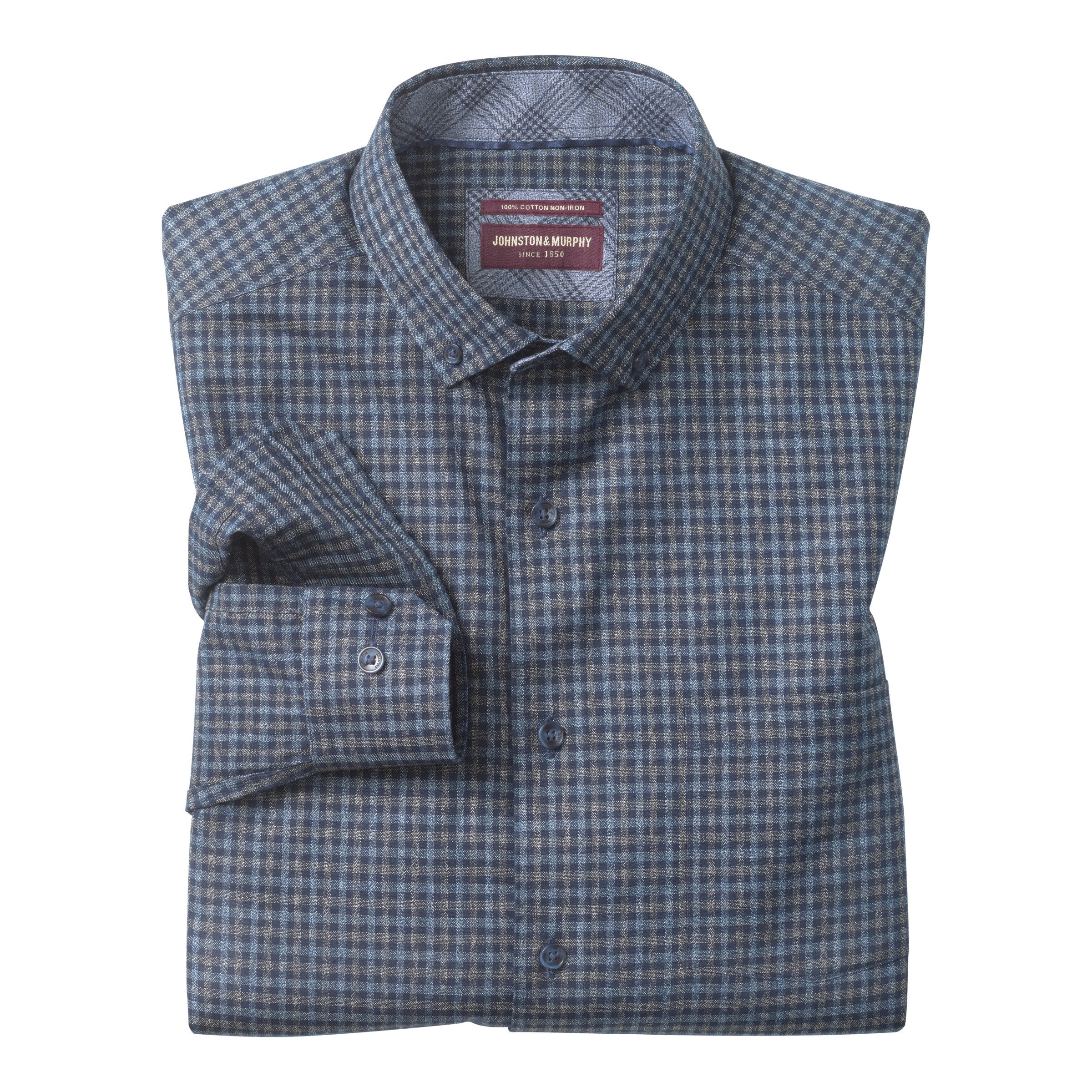 Ovation Non Iron Dual Grid Jaspe Shirt