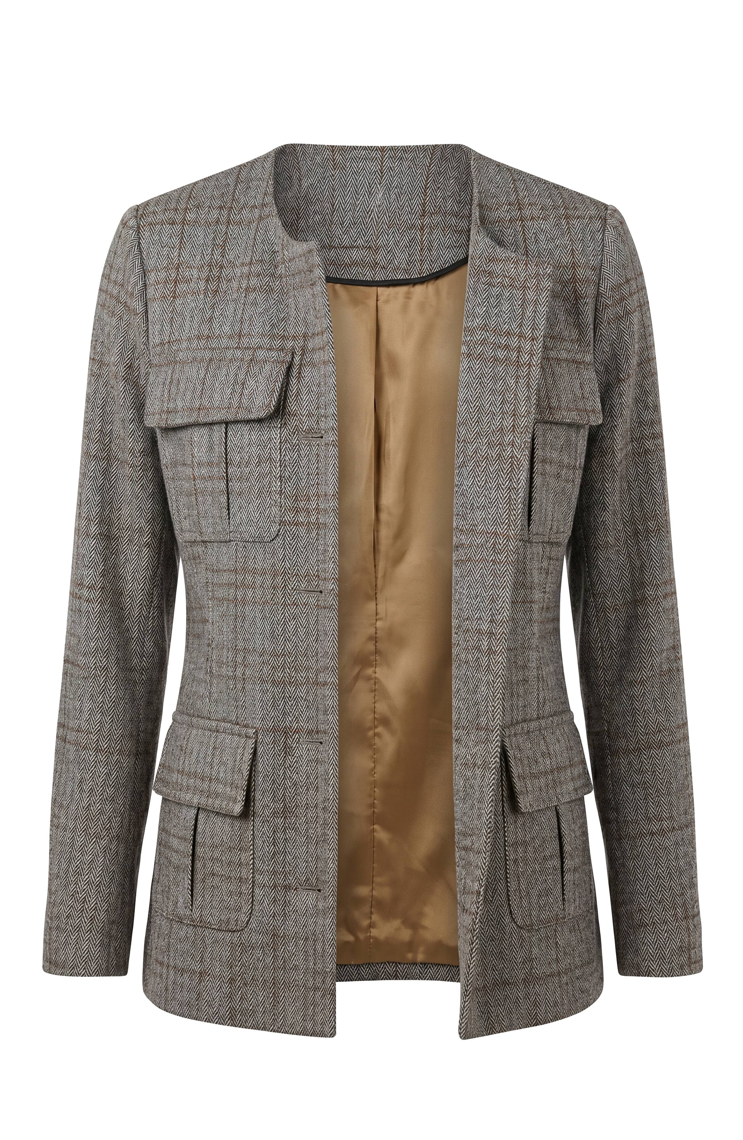 Collarless Field Jacket