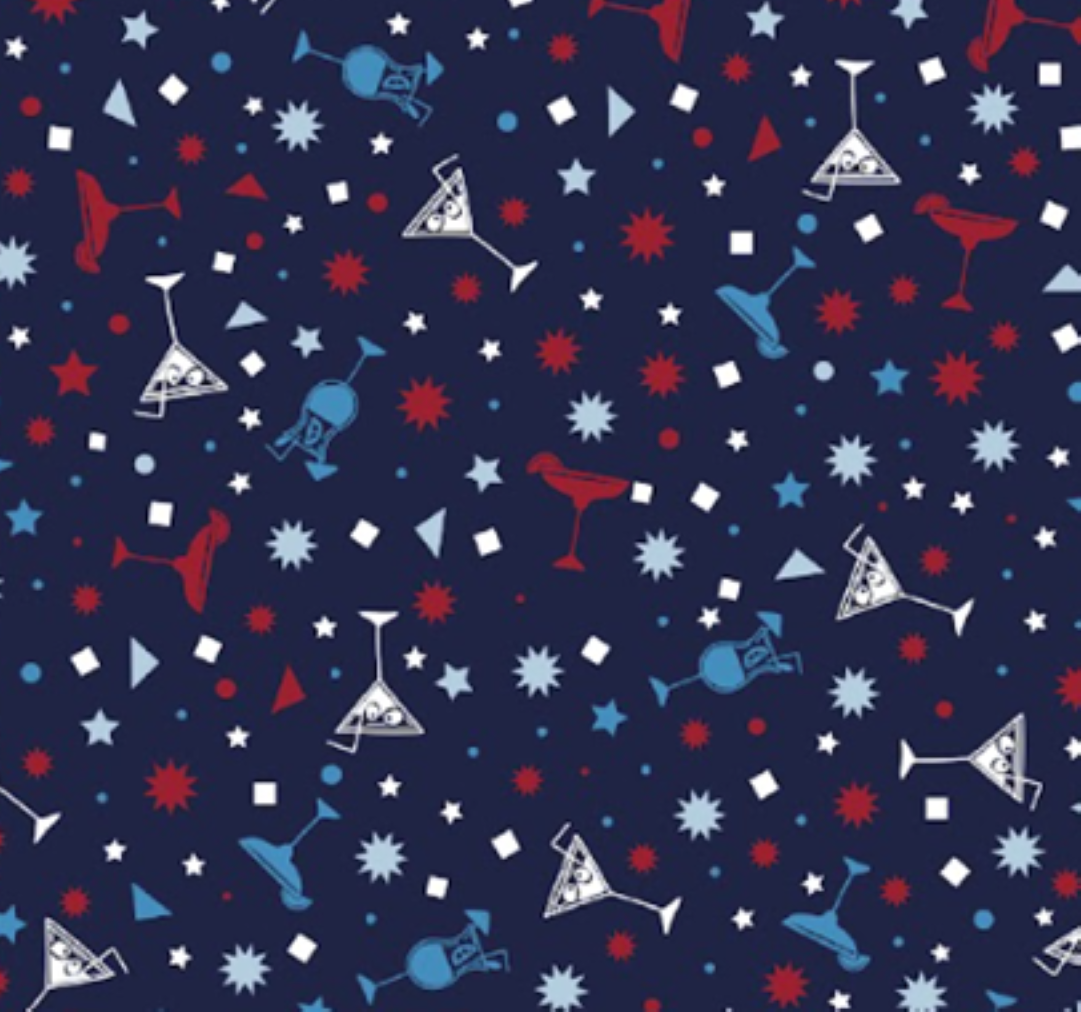 Scofield SS Americana Martini Print Performance Polo