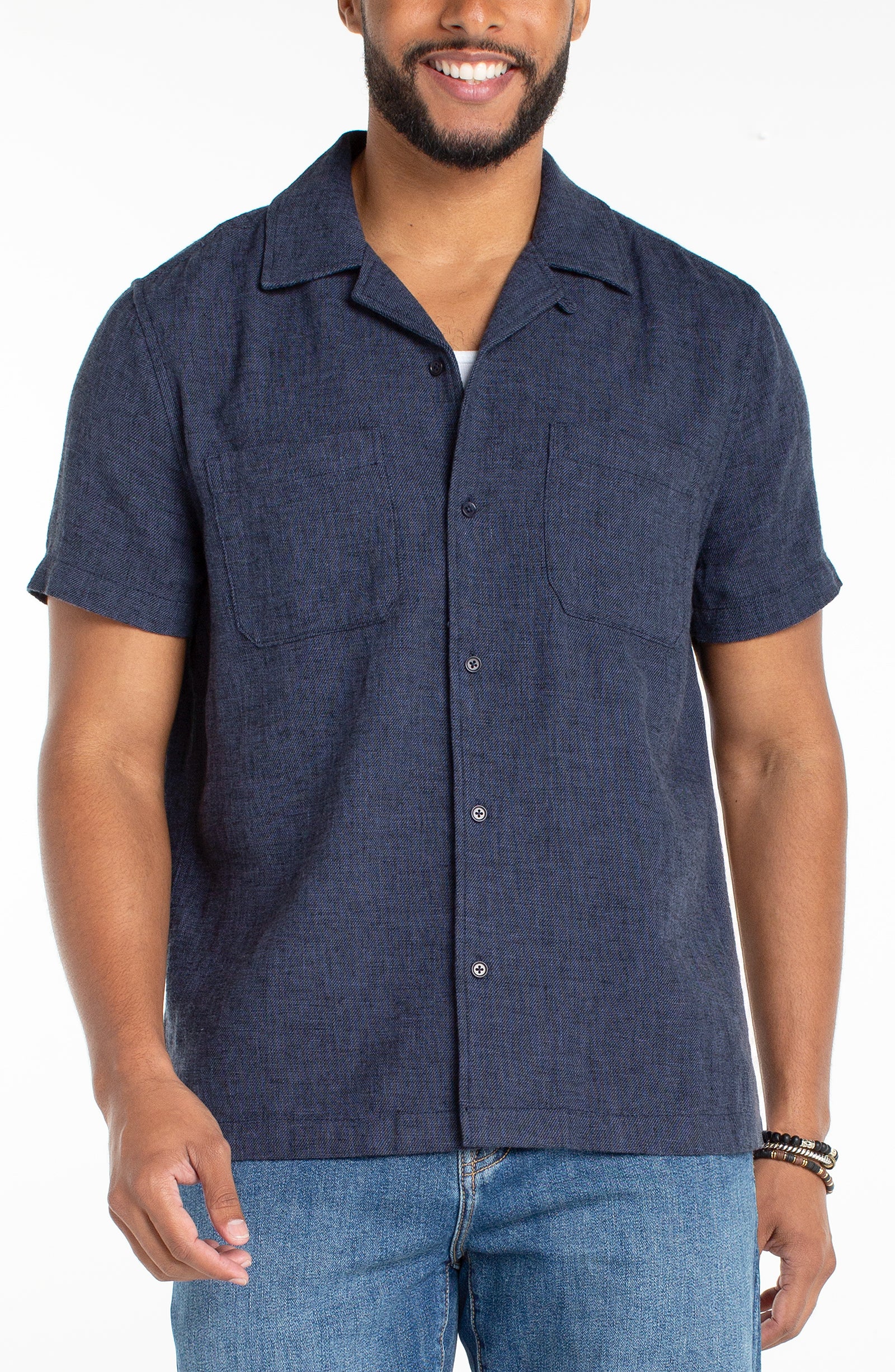 Men's s/s Button up Camp Shirt