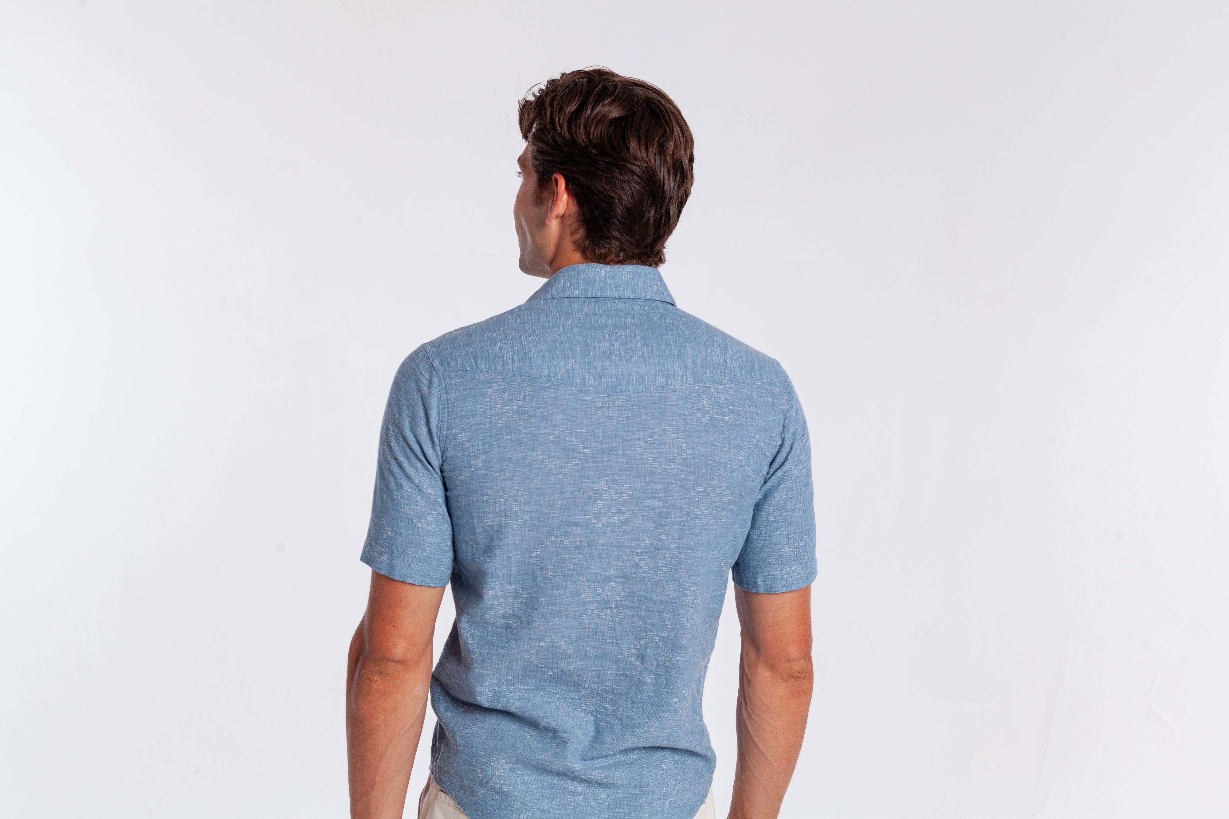 Hemp Cotton Pearl Snap