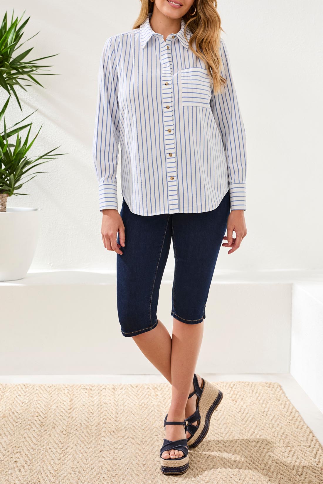 LS Button Front Shirt