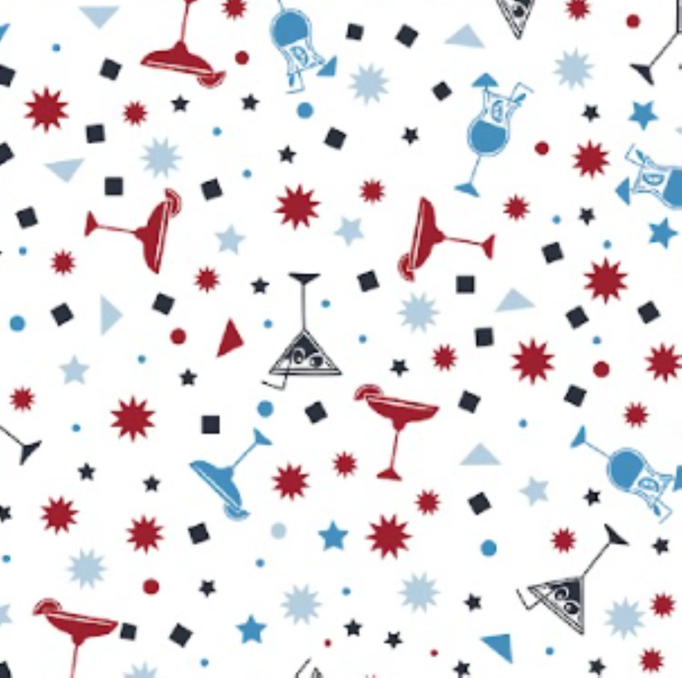 Scofield SS Americana Martini Print Performance Polo