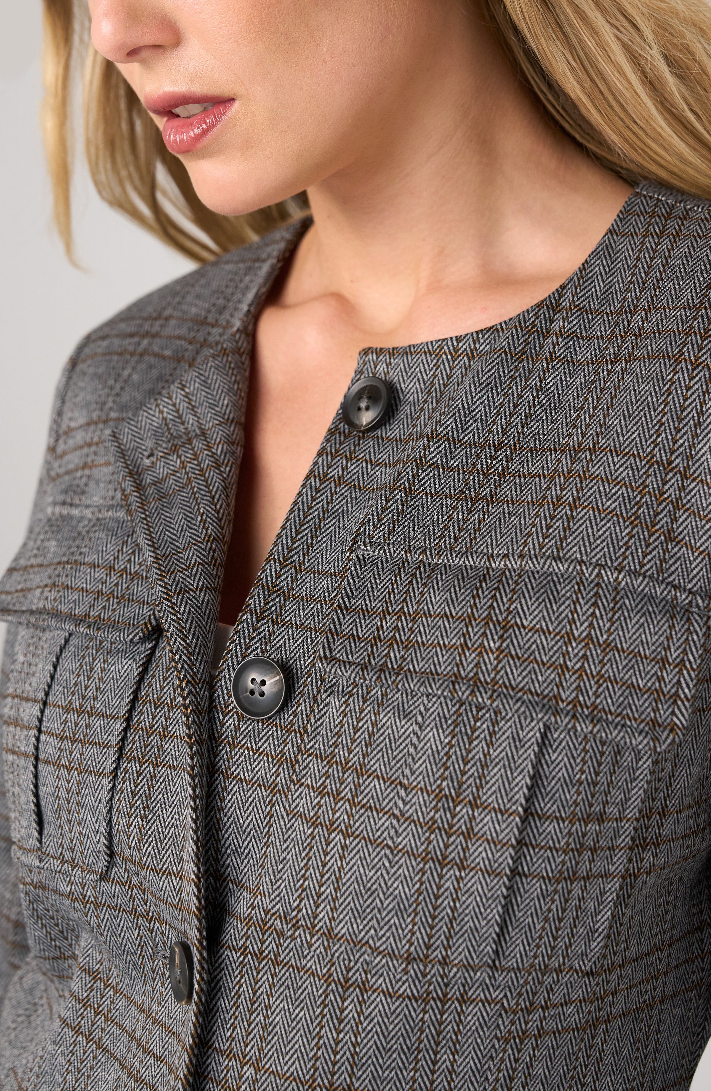 Collarless Field Jacket