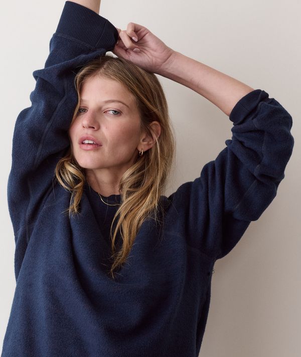 Cloud 9 Fleece Reversible Sweatshirt Stripe Snow