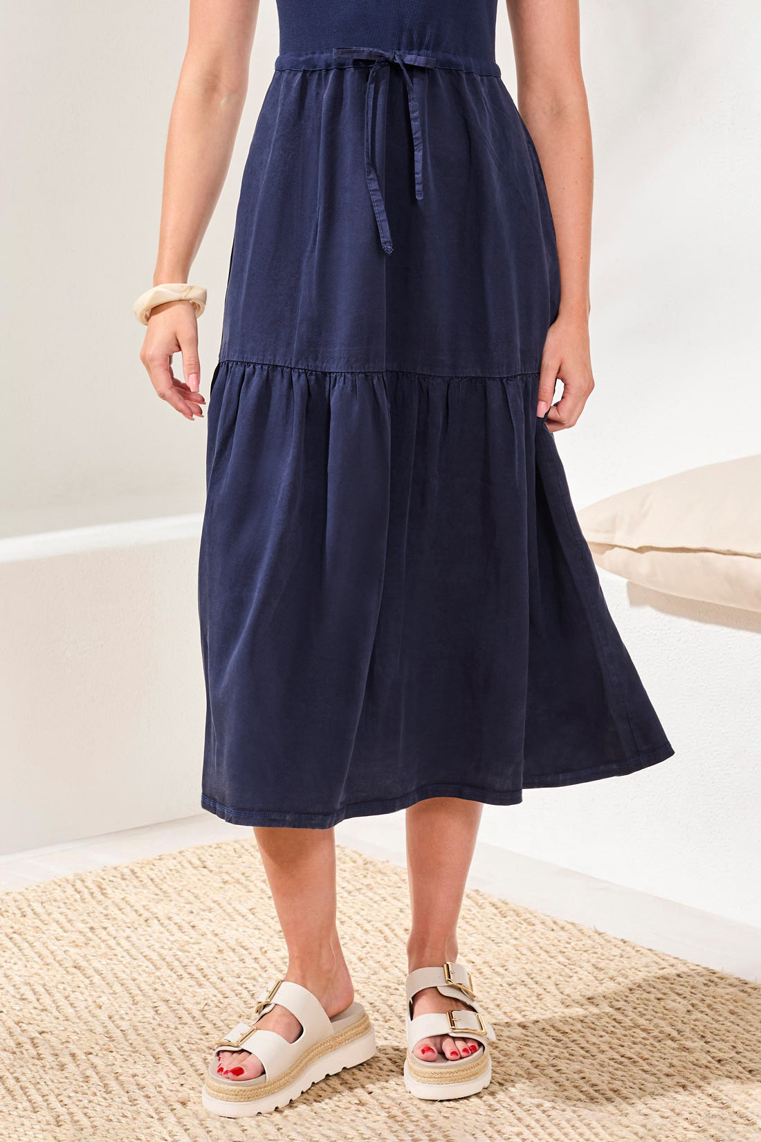 Mix Media Maxi Dress