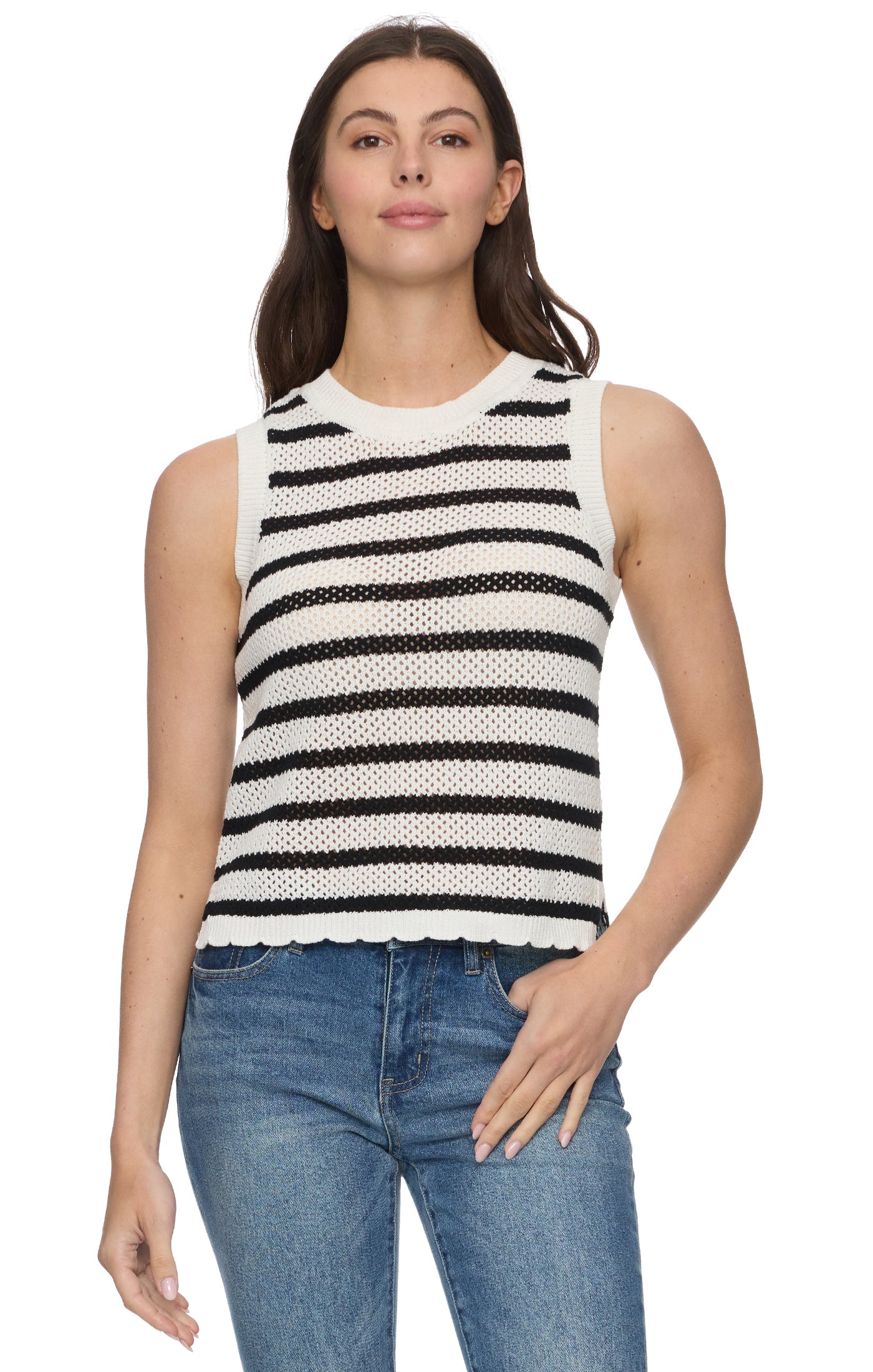 Iris Stripe Sweater Tank